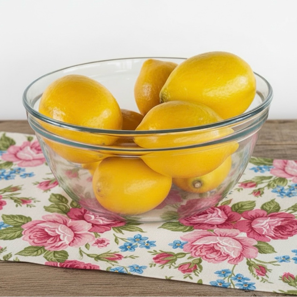 Realistic Faux Decorative Lemon Bunch (7)